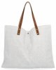 Talianska Kabelka Shopper Bag v Módnych Vzoroch 5887 Bielá